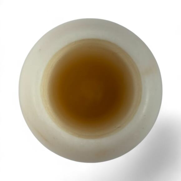 Vintage Handcrafted Alabaster Stone Vase – Minimalist Design, 5" Tall - Picture 5 of 11